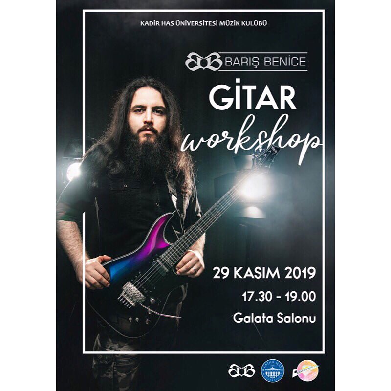 29 Kasım Cuma günü 17.30’da Galata Salonu’nda Gitar Workshop etkinliğinde ‘Barış Benice’ bizlerle olacak. Hepinizi bekliyoruz! 🎸 <a href="/khasedutr/">Kadir Has Üniversitesi</a>