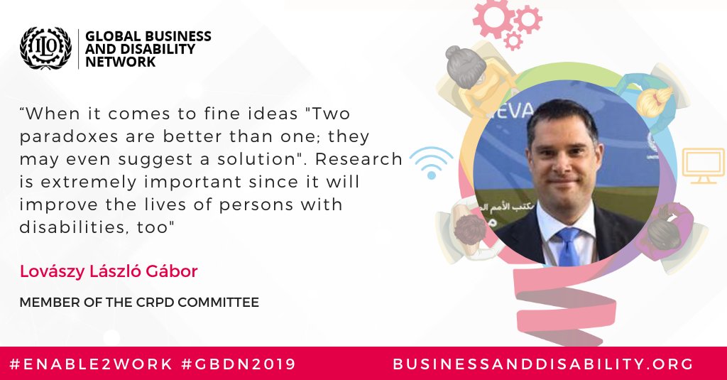 ManifestaComms's tweet photo. “When it comes to fine ideas "2 paradoxes are better than one; they may even suggest a solution". Research is extremely important since it will improve the lives of persons with disabilities, too"
@LaszloLovaszy, #CRPD Cttee Member
https://t.co/rrsO3Op5yj
#GBDN2019 #Enable2Work https://t.co/wp1xiidtU2
