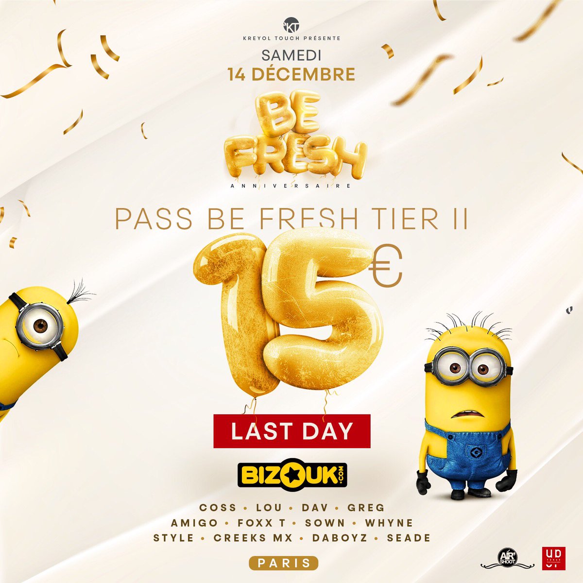 KREYOLTOUCH_'s tweet photo. 🚨LAST DAY🚨LES DERNIÈRES PLACES À 15€ SUR BIZOUK🔥🔥🔥 #BEFRESHTAVIE 

🔵PASS BE FRESH (Tier II) à 15€ (Bizouk): https://t.co/hEE0XhHom9
⚫Réservations de Pack(s) : 0782128828 https://t.co/bzMDyES0v8
