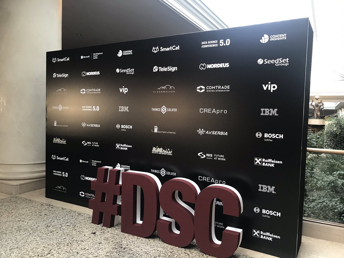 LK_Fitzpatrick's tweet image. Super excited to be here at @datasciconf I’m going to try my best to meet as many of the 1200 people in attendance as possible...! I’ll be talking at 10.30 in the Leibniz Hall, come check it out! #DSC #Dsc5 #DataSciConference #Belgrade