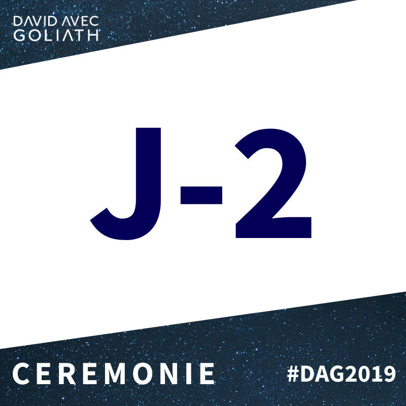 DavidAGoliath's tweet photo. ⚡️ J-2 avant #DAG2019 et la remise du Prix #DavidAvecGoliath 🏆 Un très grand merci à @PierreSDZ, journaliste chez @bymaddyness de modérer des tables-rondes de notre événement ! ✨ https://t.co/uYiMzYdJ5T