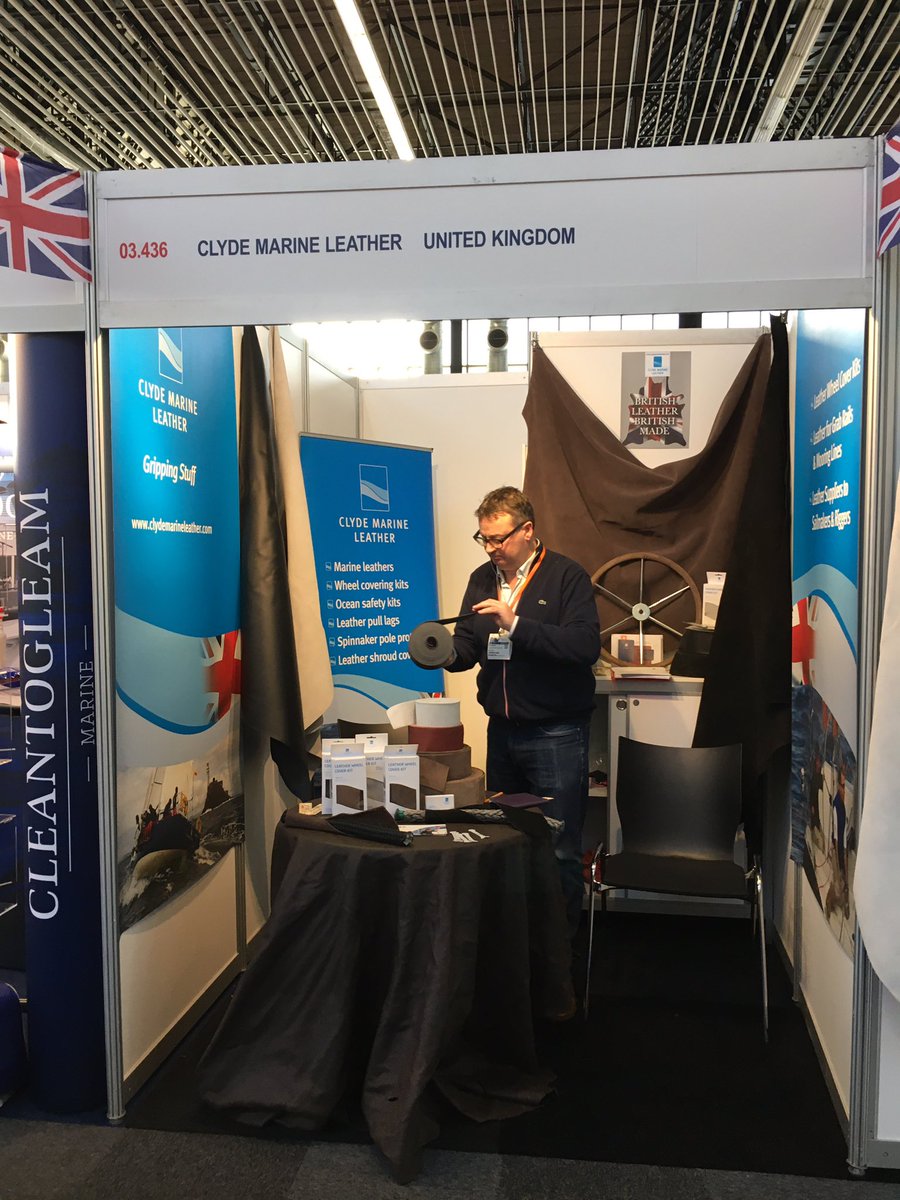 ClydeMarLeather's tweet photo. Nearly show time! @metstrade #metstrade @britishmarine #madeinuk https://t.co/ArlYv4zBFt
