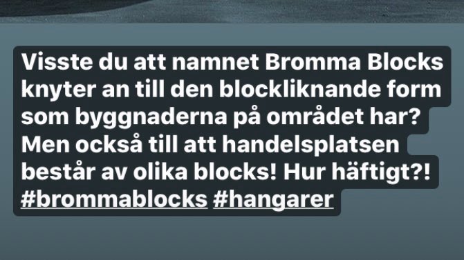 ericbauner's tweet photo. Inte så häftigt. #brommablocks https://t.co/6Zd6odJMh2