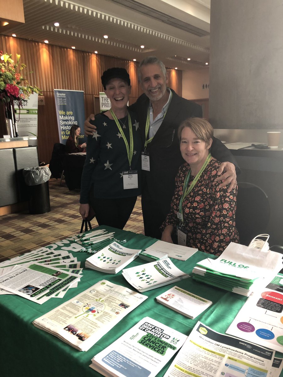 Excited to be at the Greater Manchester Conference today at our User Involvement stand with some of our service users.  Come and say hello 👋 @gmcc2019 <a href="/SaeedShakibai/">Saeed Shakibai</a> <a href="/Hamish_McHamish/">Helen Bacon</a> @PaulaDaley6 <a href="/GM_Cancer/">Greater Manchester Cancer Alliance</a>