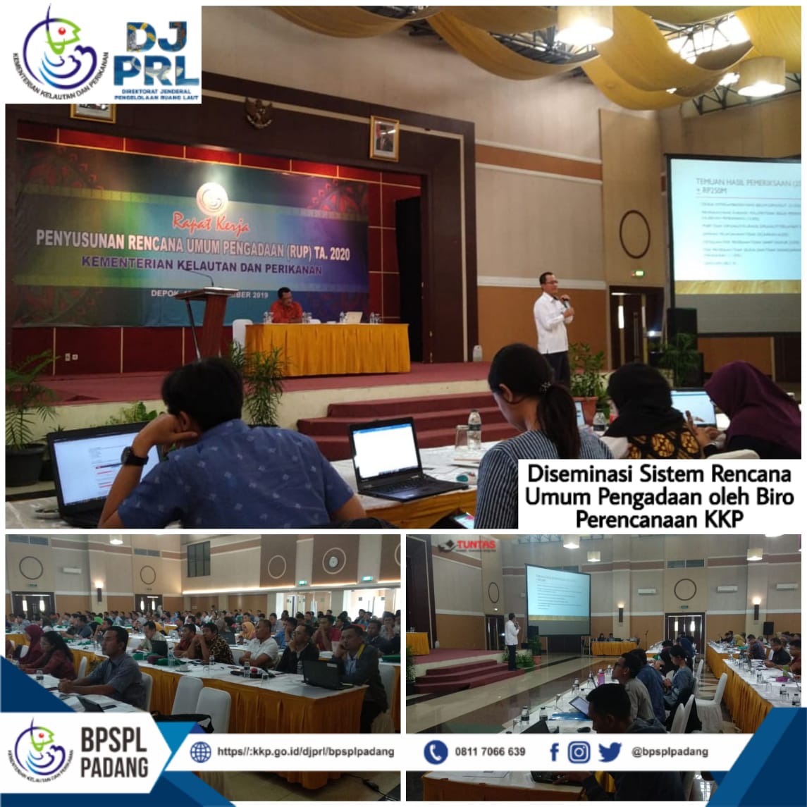 (13-15/11) lalu, BPSPL Padang mengikuti kegiatan diseminasi Sistem Rencana Umum Pengadaan yang dihadiri oleh seluruh Unit Kerja Kementerian Kelautan dan Perikanan

Selengkapnya d kkp.go.id/djprl/bpsplpad…

<a href="/satyamurti/">Brahmantya S. Poerwadi</a> 
<a href="/HeryGDaulay/">Hery Daulay</a> 
#DITJENPRLKeren