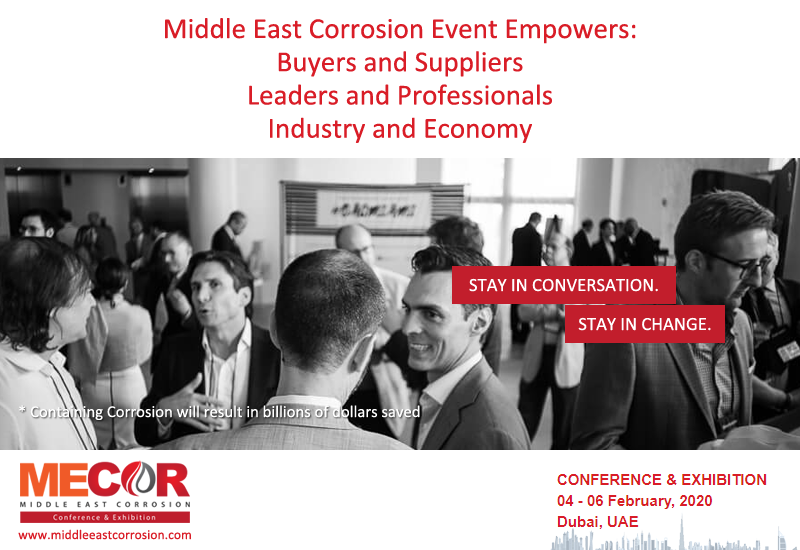 Middle East Corrosion Conference & Exhibition (MECOR2020) #middleeastcorrosion #oilandgasevents #intelchangeevent #mecor2020 #corrosionevent #middleeastcorrosionevent #middleeastevents