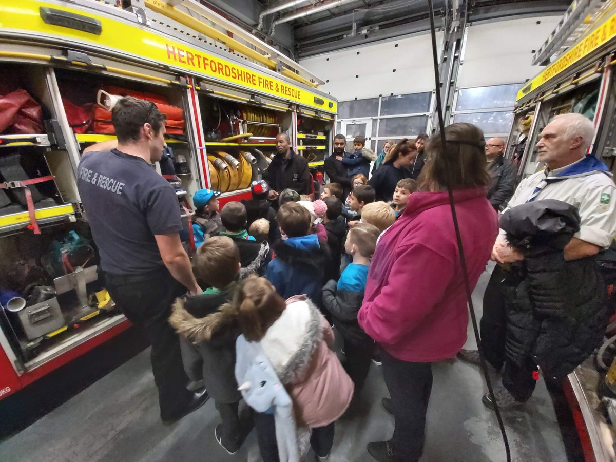 64th bushey and Oxhey had a brilliant evening at the fire station this week and even got to play with the hoses thank you watford fire station your crew was great #hertfordshirefireandrescue #skillsforlife