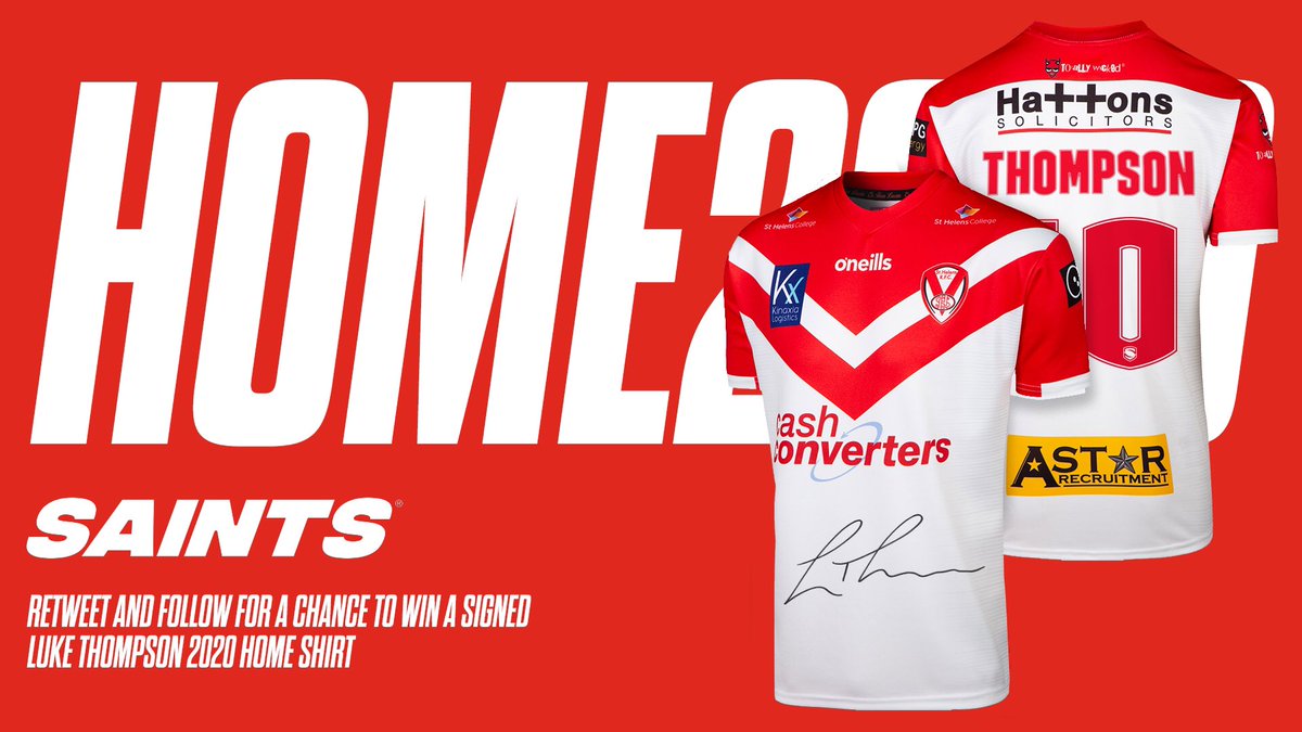 Saints1890's tweet image. ⭐⭐ COMPETITION TIME ⭐⭐

Fancy winning a signed @Luketommo1 2020 Home Shirt? .... 🔴🔴🔴⚪️⚪️⚪️

Retweet and follow @Saints1890 (if you don't already) for a chance to win 👇📲

#saintsandproud