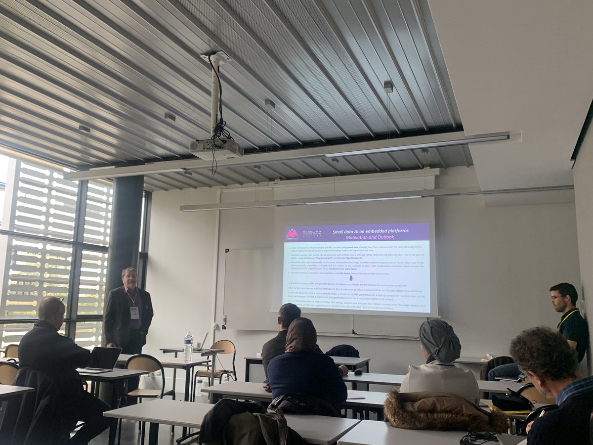 CerlianiK's tweet photo. @MyDataModels C’est parti pour les Master Classes by @TelecomValley ! 
#AISummit #BeforeSophIASummit #ArtificialIntelligence #Inria #SmallData https://t.co/kF3YPRUx75
