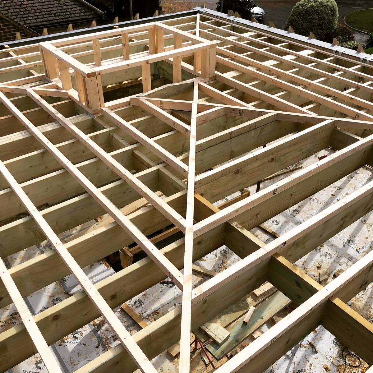 H&L Construction Solutions Ltd (@hlcsltd) on Twitter photo How's this for accuracy?👌Highlighting the joists, purlins and upstand for roof lantern on this flat roof.
For the latest - follow us on #instagram <a href="/HLCSLTD/">H&L Construction Solutions Ltd</a> #construction #carpentry #joinery #roof #joists #purlin #structure #craftsmanship #newbuild #property #luxuryhomes How's this for accuracy?👌Highlighting the joists, purlins and upstand for roof lantern on this flat roof.
For the latest - follow us on #instagram <a href="/HLCSLTD/">H&L Construction Solutions Ltd</a> #construction #carpentry #joinery #roof #joists #purlin #structure #craftsmanship #newbuild #property #luxuryhomes