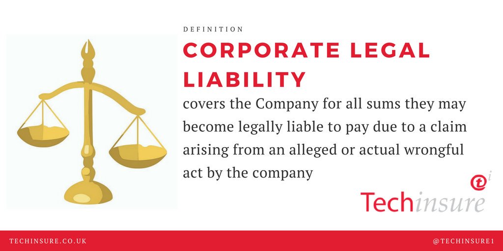 What is corporate legal liability? Read our simple definition below! 
#TuesdayTerm #InsuranceTerm #Insuranceexplained