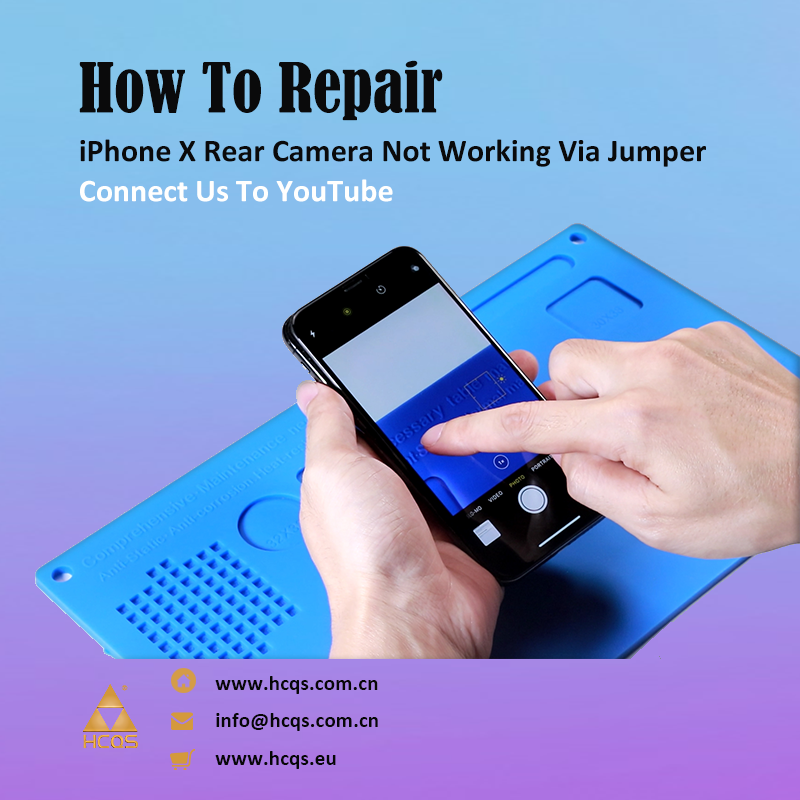 HCQS_Shenzhen's tweet photo. How to fix iPhone X rear camera not working? Check out our tutorial: https://t.co/6V8flYxqdA
#hcqs #youtube #repairshop #repair #iphone #iphonerepair #iphonex #rearcamera #backcamera #repairstore #tutorial #guide #technician #professional #motherboard #chip #logicboard https://t.co/QbiyWeKf0u