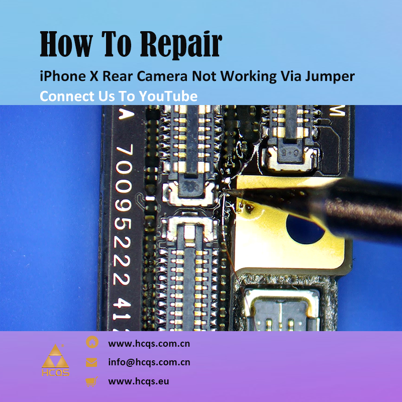 HCQS_Shenzhen's tweet photo. How to fix iPhone X rear camera not working? Check out our tutorial: https://t.co/6V8flYxqdA
#hcqs #youtube #repairshop #repair #iphone #iphonerepair #iphonex #rearcamera #backcamera #repairstore #tutorial #guide #technician #professional #motherboard #chip #logicboard https://t.co/QbiyWeKf0u