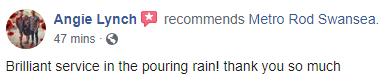MetroRodSwansea's tweet photo. WHATEVER THE WEATHER
Another Facebook recommendation for us - thanks Angie.
Our engineers are there for you 24/7 365 days of the year, come rain or shine!
Always nice to be told you're providing a 'brilliant service'.
#recommendation #drainexperts
https://t.co/AGBo5tO30A https://t.co/0RgmW3E75W