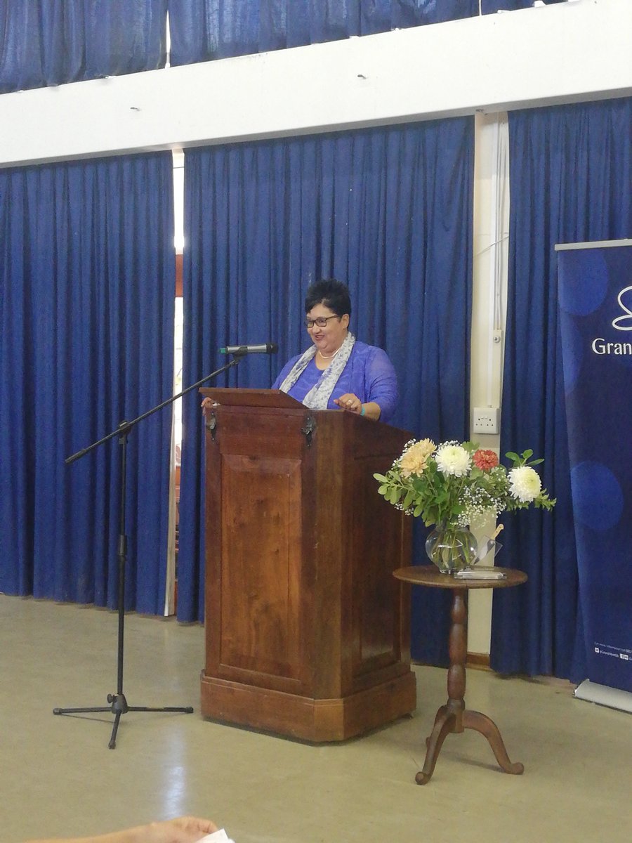 Western Cape Provincial Minister of Social Development, Sharna Fernandez is the keynote speaker at the launch of the new classroom.