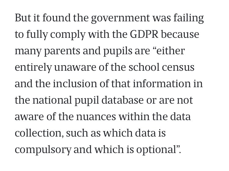 defenddigitalme's tweet photo. The @ICOnews found that people don’t know their children’s personal confidential data end up in the National Pupil Database or their rights (Well how could they, since they don’t know it exists at all?). https://t.co/42zXIlpj98 #LabelsLastALifetime https://t.co/z1lThrLCwt