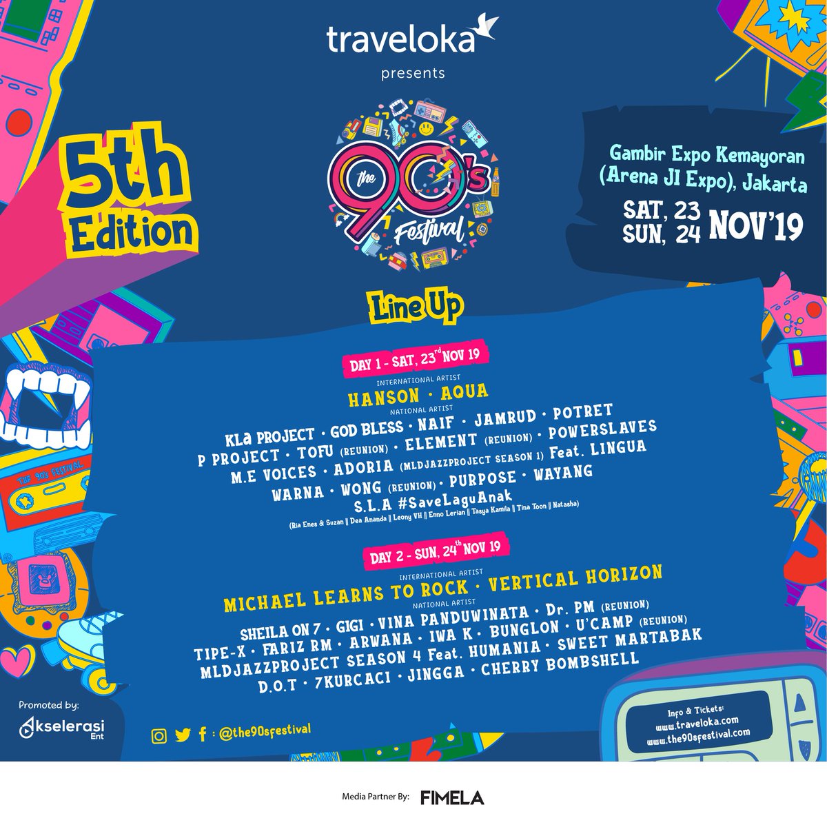 FIMELAdotcom's tweet photo. [GIVEAWAY] Kepengin seru-seruan di @the90sfestival tanggal 24 November nanti? Lalu, lagu apa yang paling kamu tunggu di #The90sFestival? Yuk ikutan giveaway #NyanyiBarengFimela &amp; dapetin 3 tiket DAY 2 ke @the90sfestival!

Simak caranya di bawah ini yah! 😎🎤🎼 https://t.co/WDlmFbSiWX
