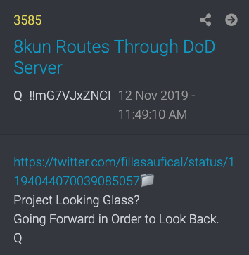 Certainly, if Q posts mention black ops project, it's worth a deep dive.