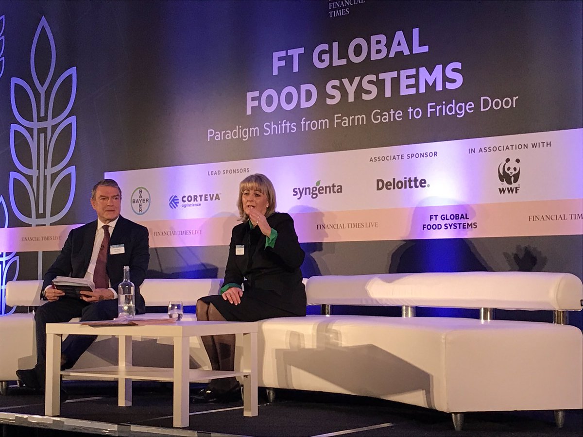 Ch_Ruehl's tweet photo. Great talk by @JudithBatchelar from @sainsburys on the future of food and ag. Points to the importance of #collaboration across the food system and the responsibly of consumers to make ag more #sustainable, together. #futurefarming #agvocate #FTGlobalFood https://t.co/tXohHl2iyh