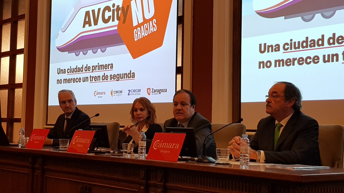camarazaragoza's tweet photo. Mas del 95% de los usuarios del #avcity no puede beneficiarse de las tarifas promocionales con las que @renfe justifica la sustitución del ave de las 7:05h, según el estudio de @camarazaragoza @CEOEAragon @Empresarioszgz y @zaragoza_es https://t.co/Go2X8zPqey