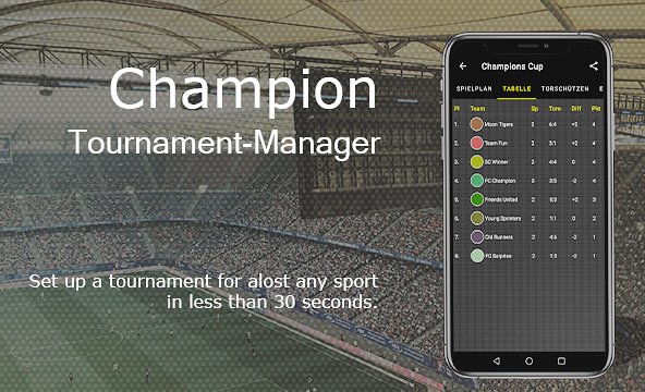 Champion is finally on Twitter! Here we will keep you up to date about new updates in Champion and are looking forward to your feedback in the comments. 
Link to the Play Store is in the Bio. Have fun, your Champion Team!🤘