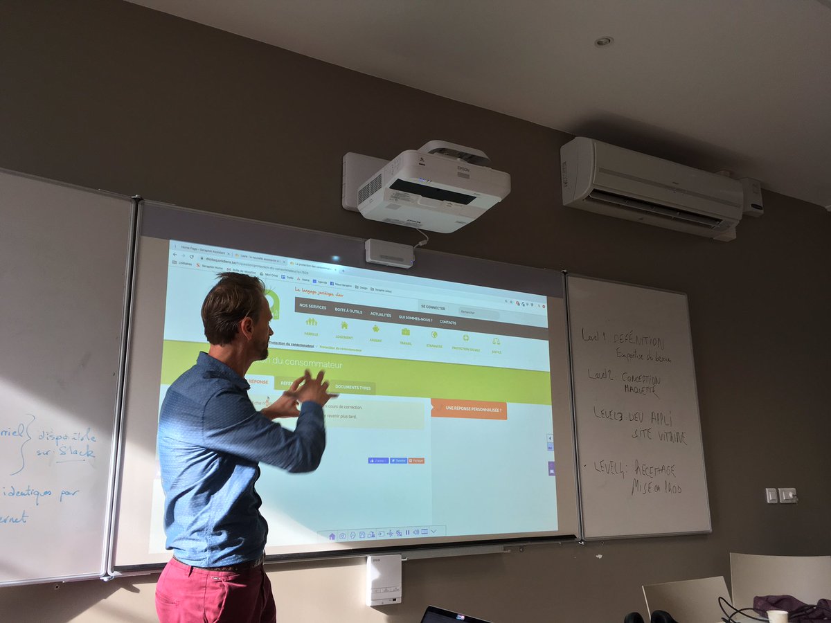 Seraphinades's tweet image. @juristescodeurs : présentation de l’intérêt à mettre en place un #legalbot avec @DQ_France : «  repartir du besoin de l’usager » @Seraphinades avec @IncubavocatsMTP #nouveaux #metiers #droit - Formation #legaltechlawyer