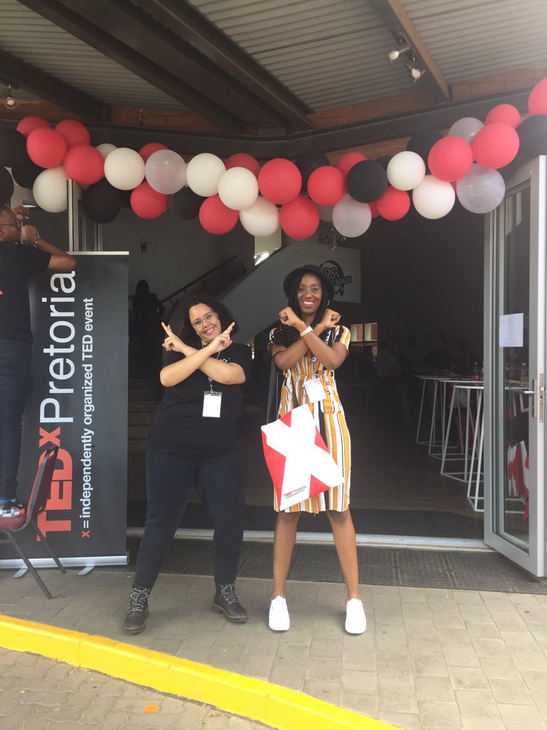 Sandz_Harris's tweet photo. So I decided to gift myself with my first Ted Talk experience the day before my birthday & I’m excited for what the day will bring!🕺🏾 Thank you @TedxPretoria 🙅🏾♀️ X marks the spot!😉 #DontBlink #DoYouBoo #BloomBaby #FlourishAndMultiply https://t.co/0QiTlfFBqj