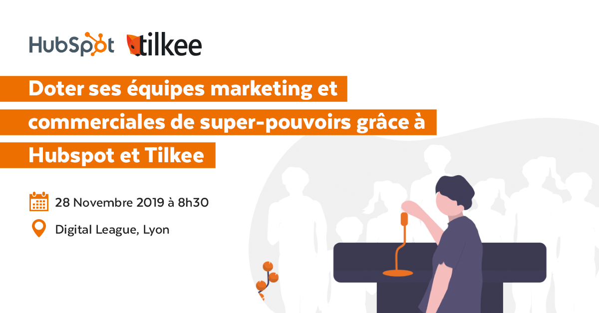 tilkeeapp's tweet photo. [#Event] Saviez-vous que Tilkee pouvait être intégré à @HubSpotFrance ? Découvrez comment combiner Hubspot et Tilkee pour développer votre connaissance client et prospect.
➕ Plus d'infos et inscription : https://t.co/wVTDy50zPH
#HubspotUserGroups #Lyon @HubSpot @Digitaleague https://t.co/Hi2pY26st7