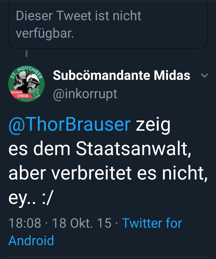 inkorrupt's tweet photo. Just 4 teh lulz und friendly Reminder, daß #ThorBrauser von einem Wesensverwandten in linken Kreisen völlige Okayness(!) bescheinigt wurde, was das ganze Drama ja iwie erst ins Rollen brachte. In diesem Sinne: #FuckThor und alle, die mit ihm &amp; Seinesgleichen kollaborieren. 😘🖕 https://t.co/D6TUnPBVBG