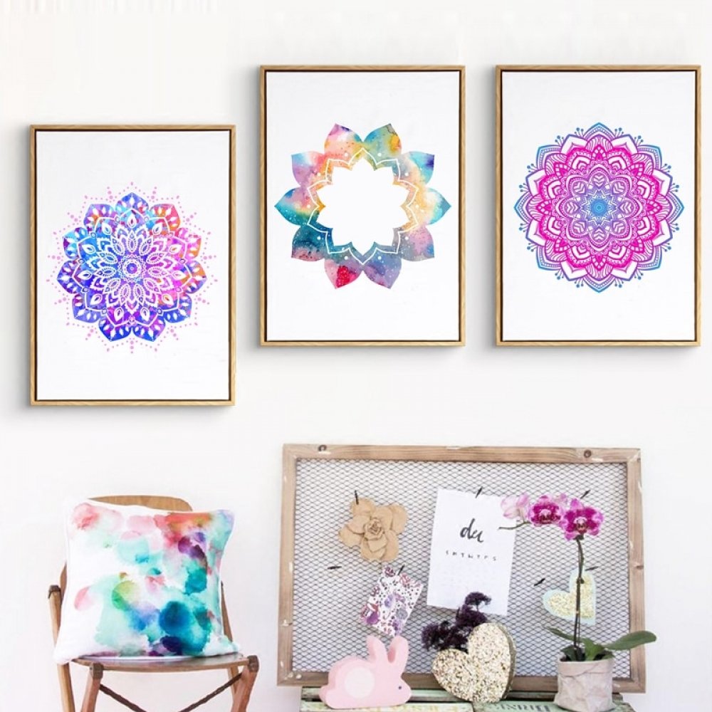 #boho Mandala Canvas Prints