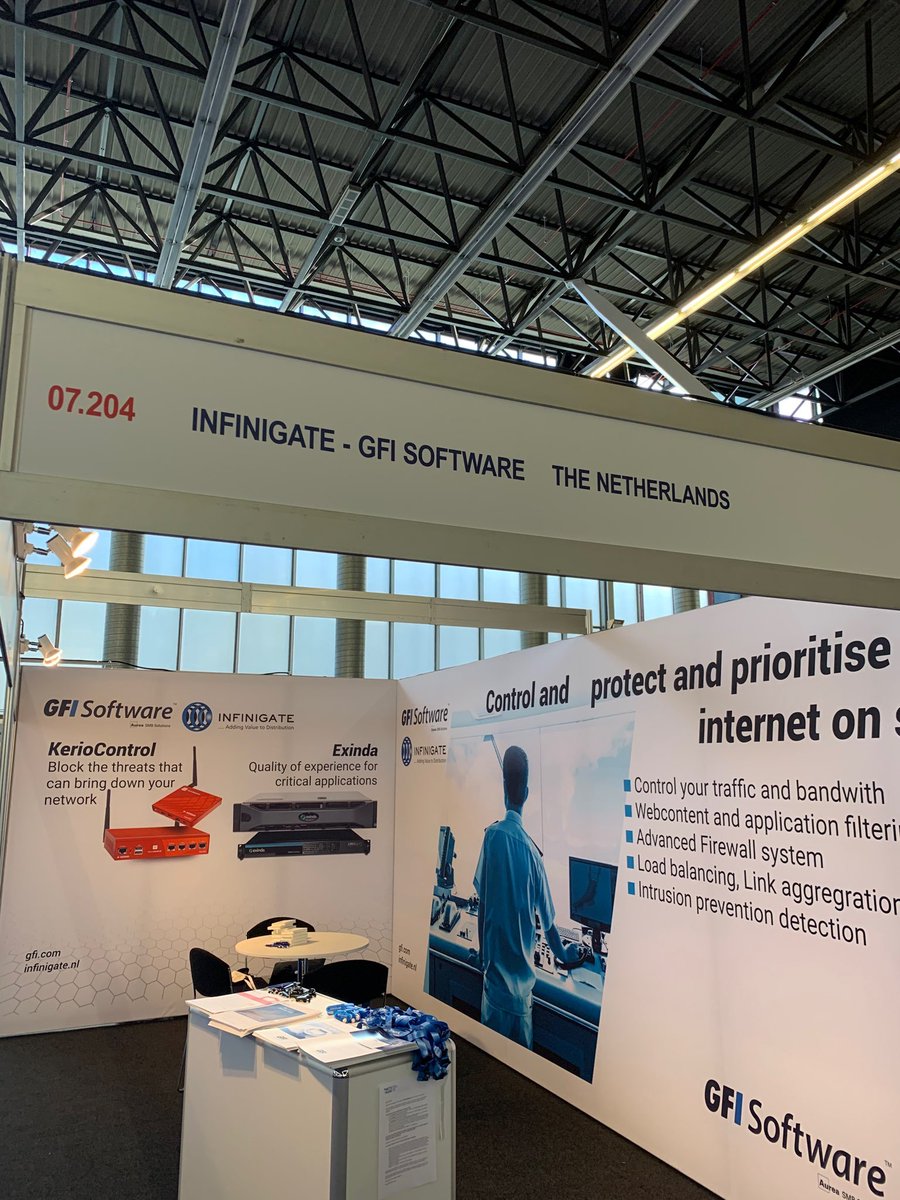 GFISoftware's tweet photo. Having network failure while you are on the sea can cause serious troubles. #Kerio Control and #Exinda can be your lifeguards. Find out how at Metstrade https://t.co/YOsVWlucRN. We are at pavilion 7, stand 204, ready to meet you. #KerioControl #Metstrade2019 @InfinigateUK https://t.co/exlUmPRut7