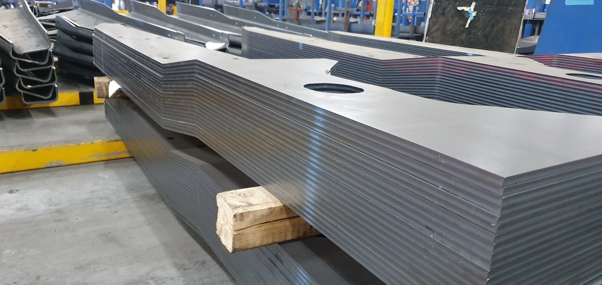 Another fine example of our mild steel laser cutting leaving the factory for our one of our regular customers. This will eventually go into chassis assemblies that we also manufacture! 
Send us your laser cutting and press brake RFQ’s today: dnametalwork.com/laser-cutting
#lasercutting