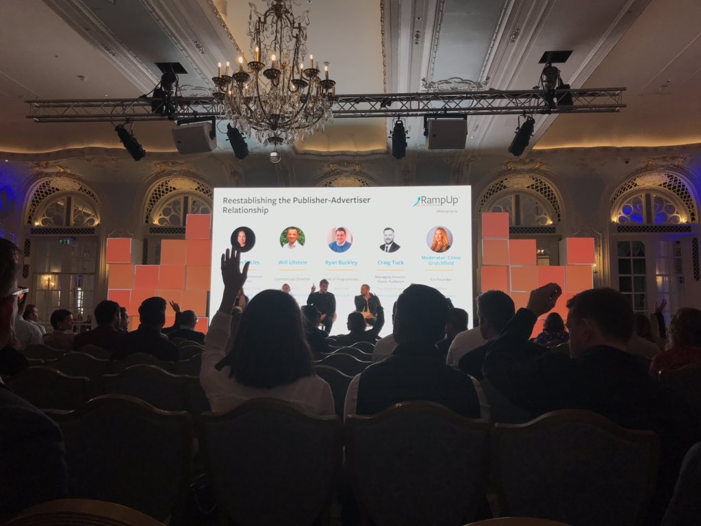 LiveRampUK's tweet photo. Brands and publishers want the same things in a relationship and it’s time for them to admit it. In the Lancaster Ballroom, industry leaders discuss the importance of re-establishing brand-publisher ties. #RedBud #Telegraph #YouGovPLC #HearstUK #TheOzoneProject https://t.co/0r9jEjQZFk