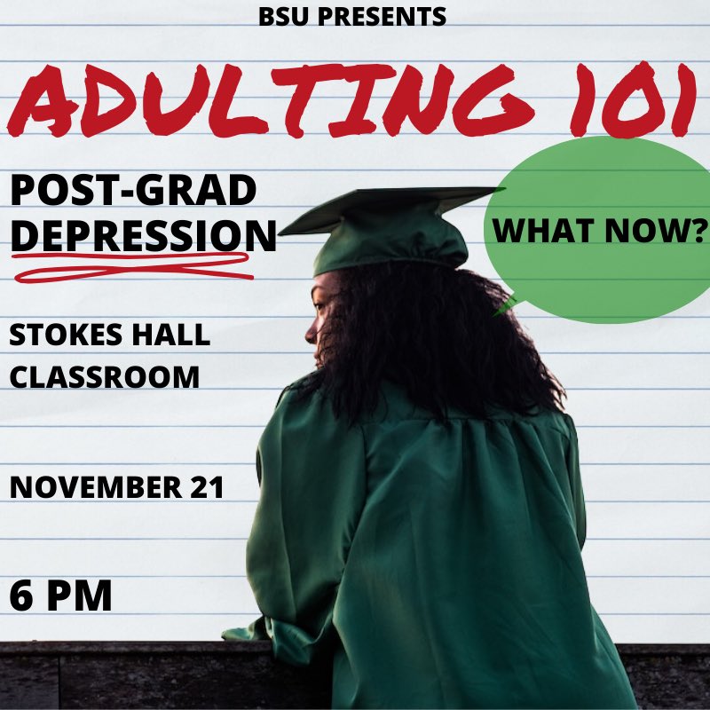 Come out for needed information and discussion about a topic almost every grad faces on Thursday !