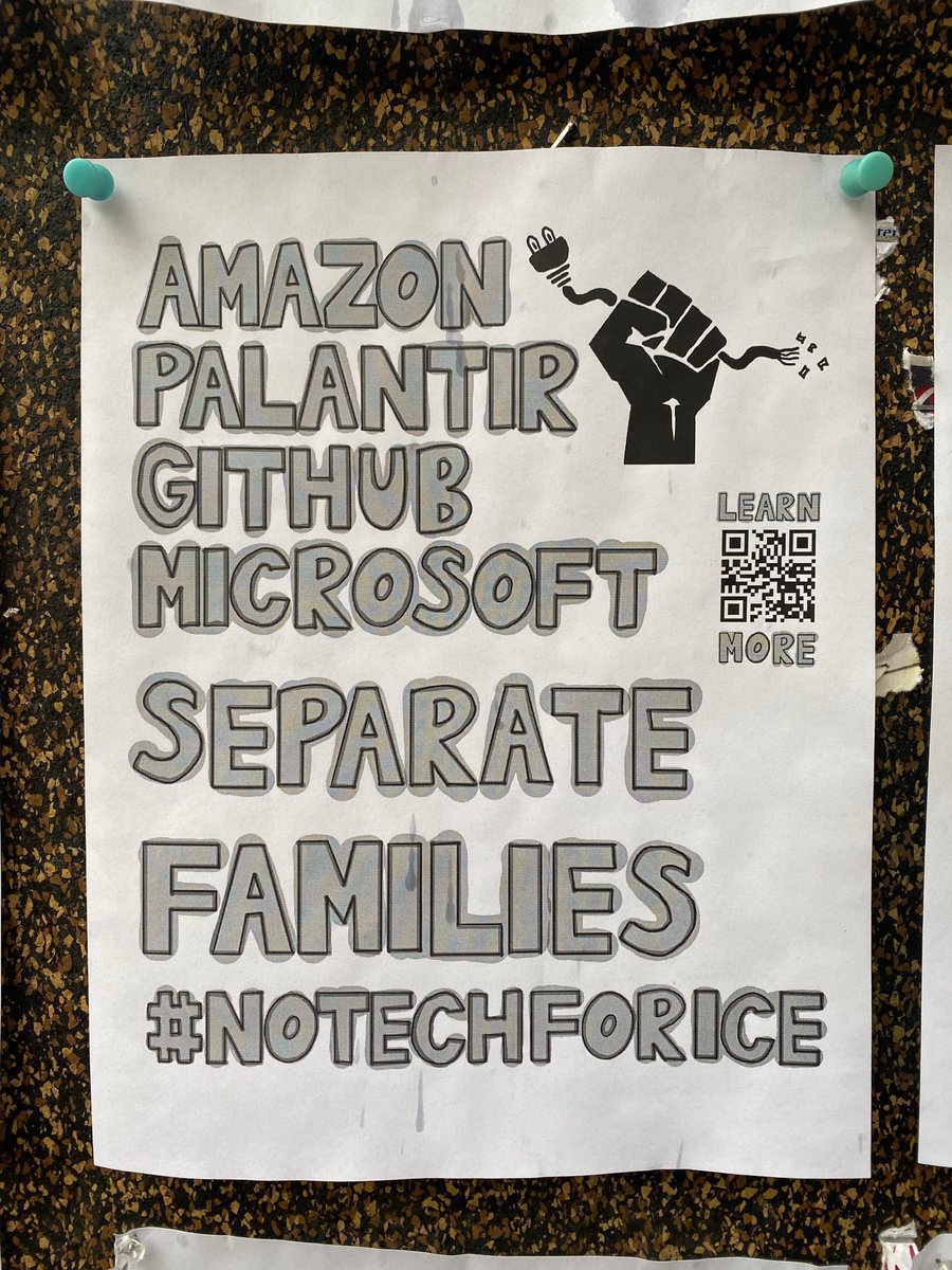 eclipsinglina's tweet photo. We must also demand that Palantir cancel the contracts that allow them to profit from the abuse of human rights. Learn more about getting involved at https://t.co/7zLxxTllR4

It's a beautiful day to #cancelthecontracts ! #NoTechForIce https://t.co/RdUIGCbqXy