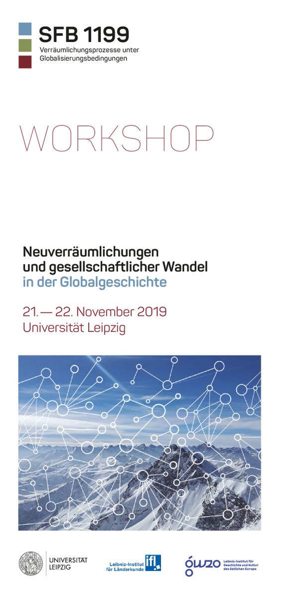 histunibern's tweet image. Workshop Universität Leipzig/Universität Bern

"Neuverräumlichungen und gesellschaftlicher Wandel
in der Globalgeschichte"
21.-22. November 2019