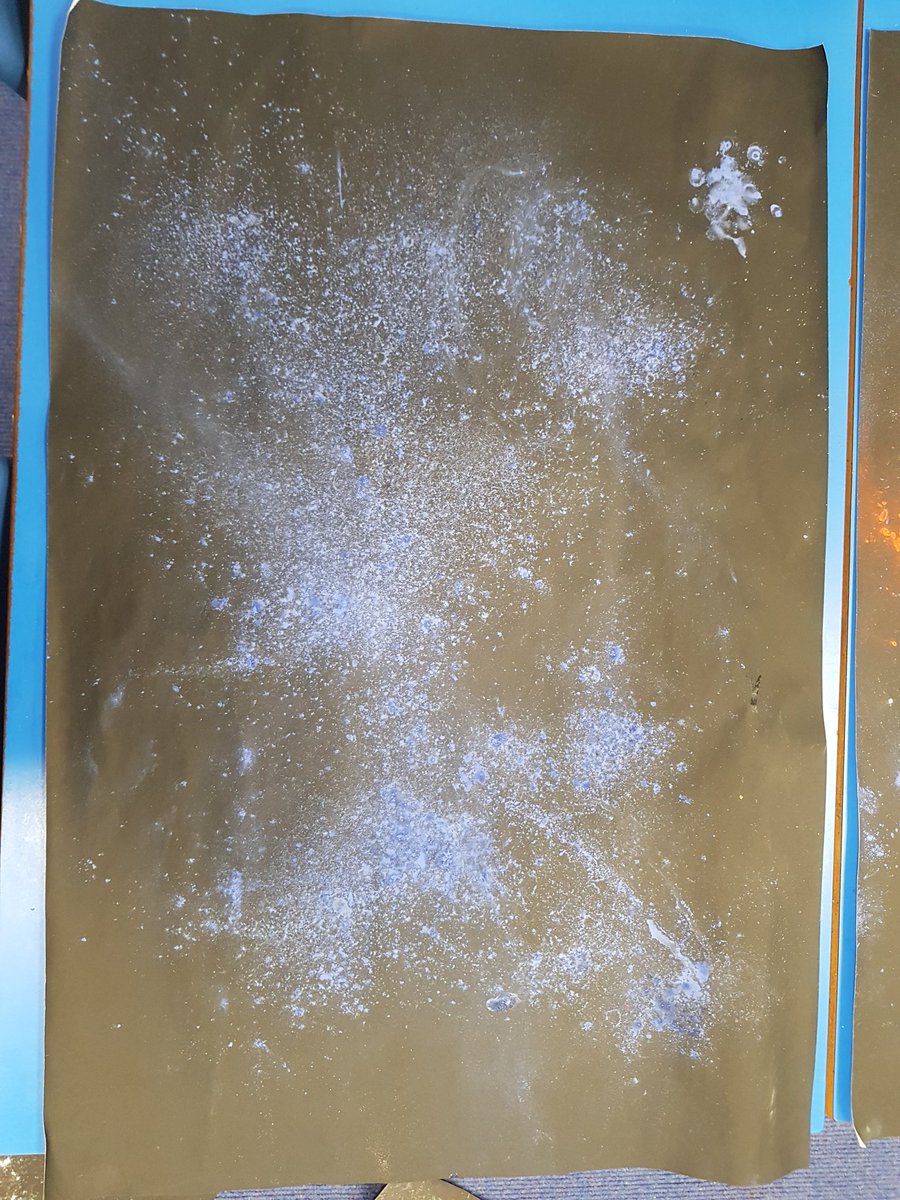 PentrerGraig's tweet photo. Dosbarth Rainbows experimented with powder paints and spray bottles on black paper. We thought our firework pictures look just like a galaxy far far away! #pgprainbows #pgpart https://t.co/l46FbwJIuo