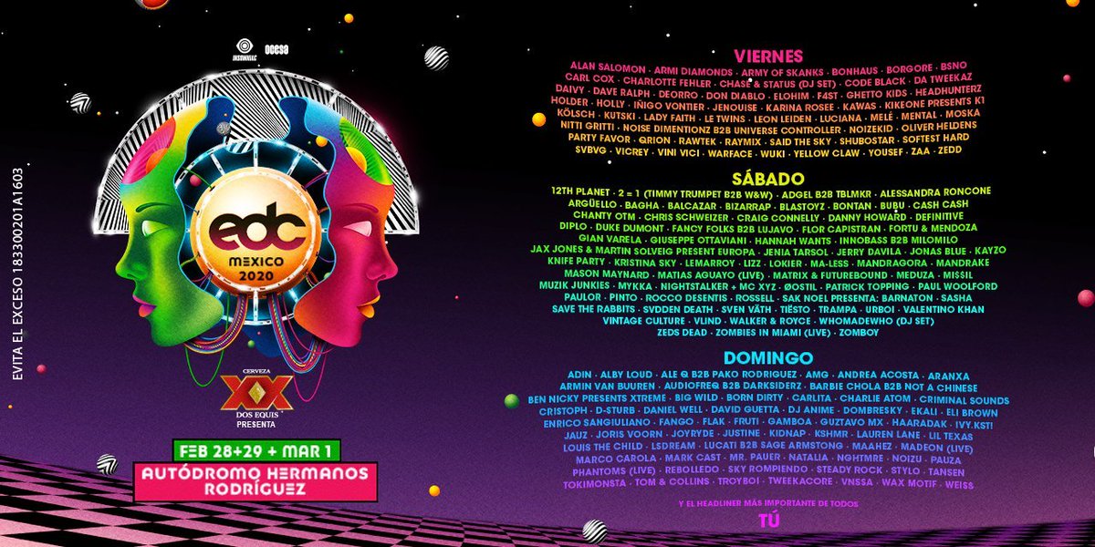 EDC Mexico lineup 2020