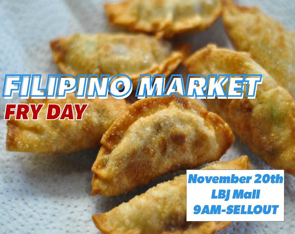 fsa_market's tweet photo. WHAT 🗣 IT 🗣 DO!!! We have our 4th Filipino Market tomorrow at LBJ Mall from 9AM till we Sellout ‼️ Like and rt this tweet for a chance to win a free meal 😤🤩🥵 https://t.co/NNHmILgvVD