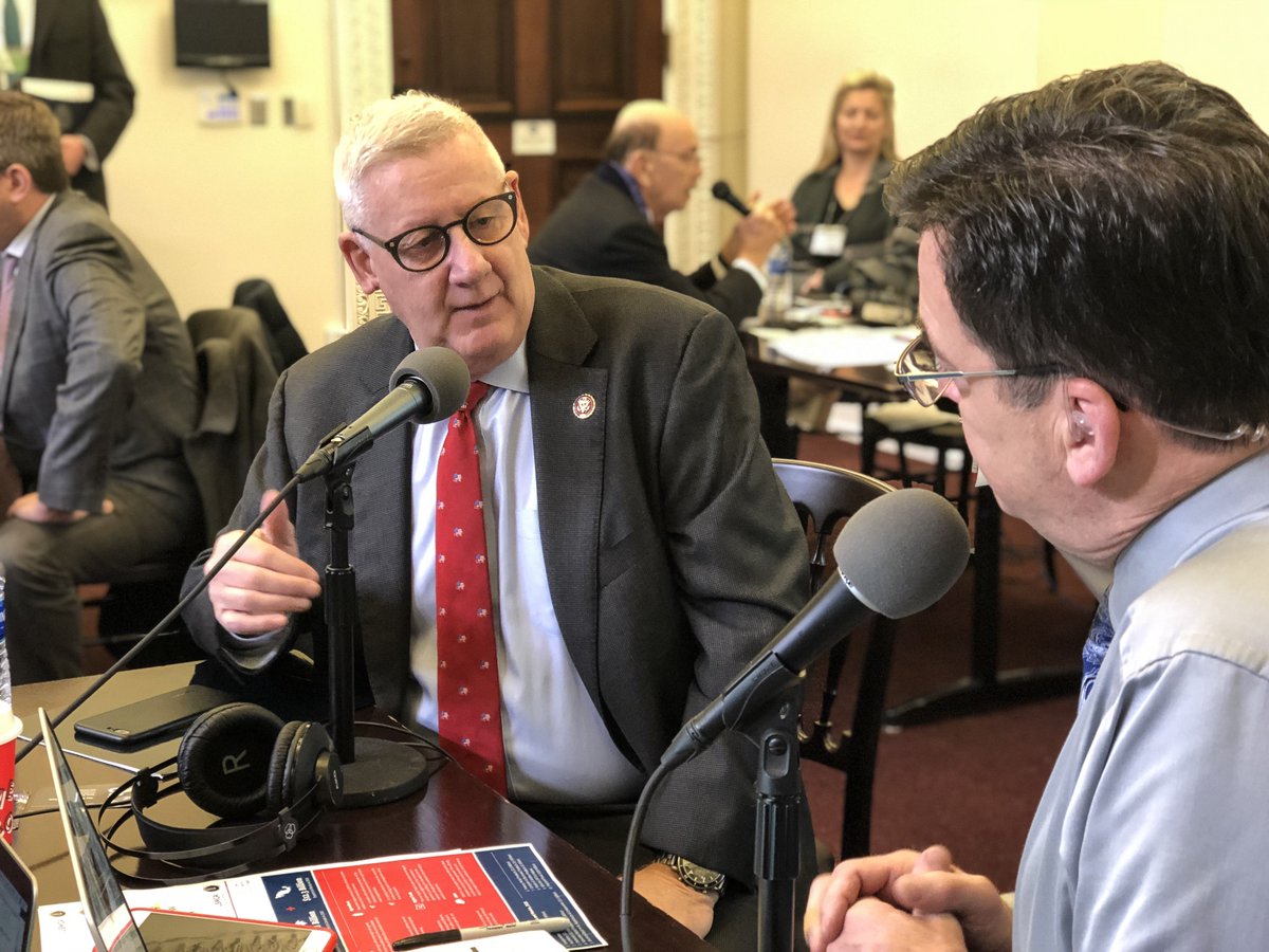 RepPaulMitchell's tweet image. Earlier this morning, I spoke with @stevegrubershow and @LarryOConnor on #MediaRow at the @WhiteHouse about #USMCA. This modernized agreement will support millions of jobs, drive export growth, and improve market access for America’s #farmers and #manufacturers. 1/2 #USMCAnow