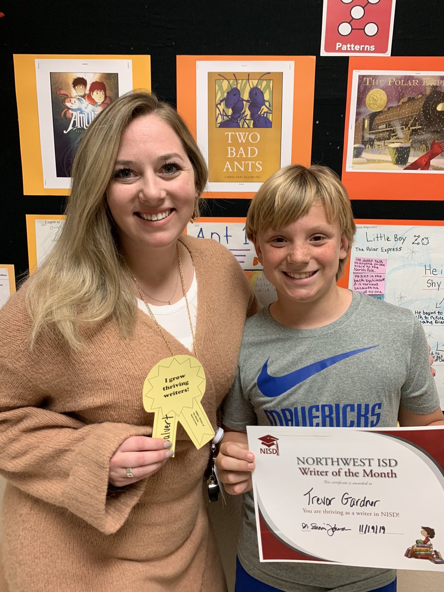 Northwest ISD ELA (@northwestela) on Twitter photo Congratulations to Trevor Gardner from <a href="/BeckElem/">Samuel Beck Elementary</a> on being named as an NISD Writer of the Month! He likes to write because he gets to be creative and share his thoughts with others. @ashton_calvert <a href="/NorthwestELA/">Northwest ISD ELA</a> #TCRWP Congratulations to Trevor Gardner from <a href="/BeckElem/">Samuel Beck Elementary</a> on being named as an NISD Writer of the Month! He likes to write because he gets to be creative and share his thoughts with others. @ashton_calvert <a href="/NorthwestELA/">Northwest ISD ELA</a> #TCRWP