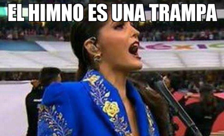 LAURAGII's tweet photo. Ana Bárbara se equivoca al cantar el Himno Nacional y no la perdonan en redes sociales 😬 (+VIDEOS) https://t.co/6XHmIcUHoS https://t.co/y1NyIbTLyW