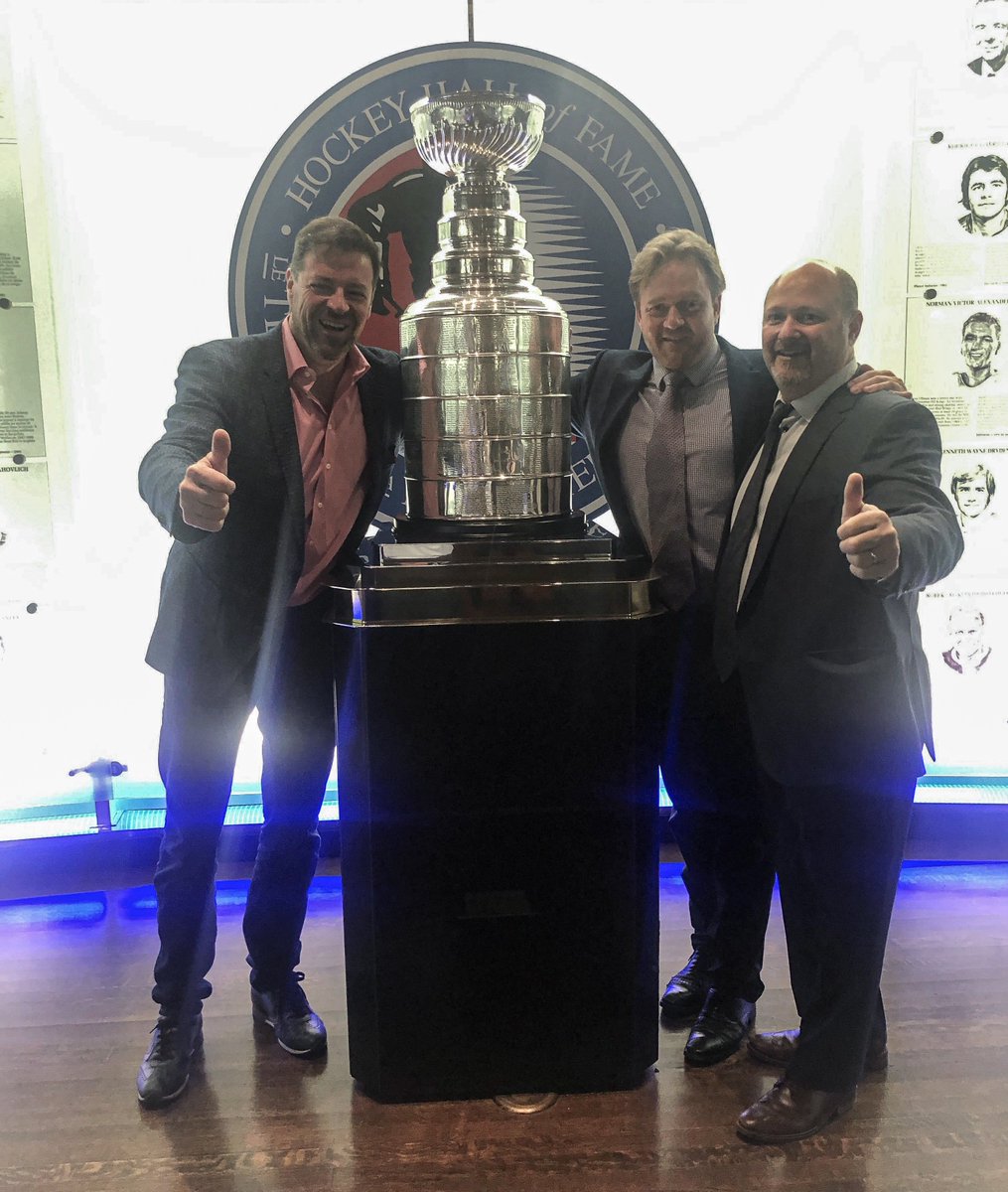 GameSheetInc's tweet image. Mike, Rich, and Rob at the hockey hall of fame induction ceremony! What an event. #GameSheet #NeverUseInkAgain