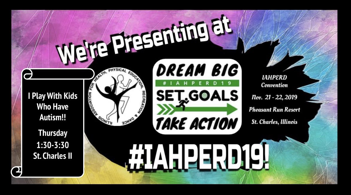 Im excited to be presenting all about structured teaching in PE with <a href="/flavinAPE/">Miss Flavin</a> at <a href="/IAHPERD/">IAHPERD Illinois Assoc for Health, PE, Rec & Dance</a>. Come check us on Thursday in the St. Charles Room. Great APE sessions going on all day with <a href="/ILAdaptedPE/">Illinois Coalition for Adapted Physical Education</a>