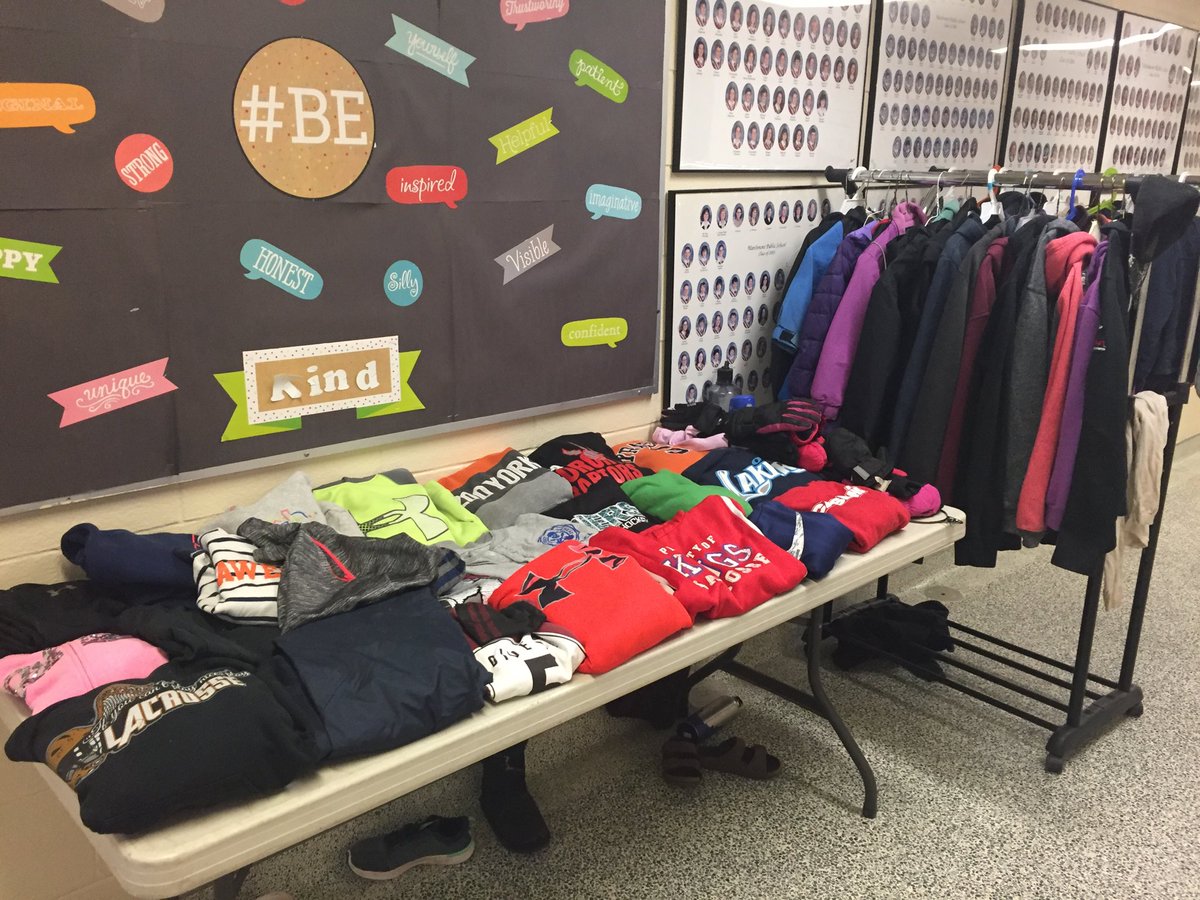 Check out our latest lost and found collection! Come browse this week before or after the parent-teacher conferences. All items will be bagged up and donated at the end of the month.