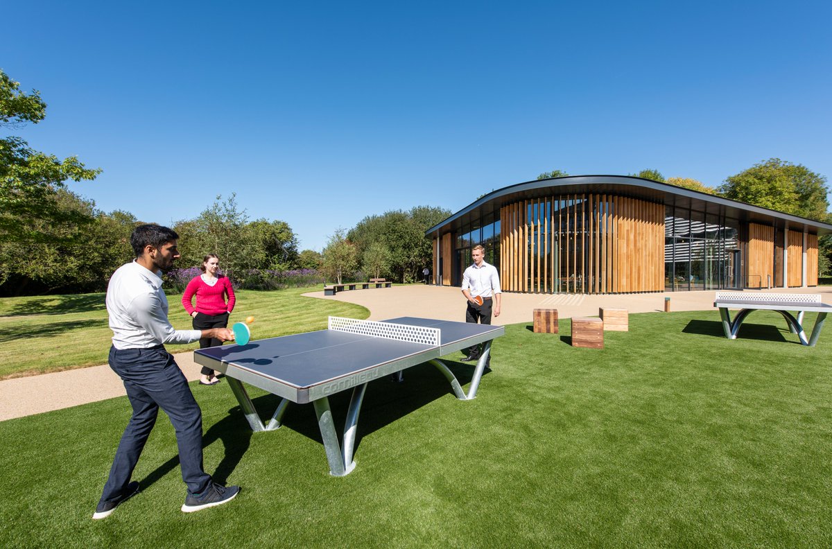 A #wellbeing hub through &amp; through, The Clubhouse @BpUxbridge promotes #healthy living &amp; a #worklifebalance that supports #productivity #connectivity &amp; positive #mentalhealth 👏 👏 👏 
.
.
.
#dna #architecture
#workplacewellness <a href="/Arlington__/">Arlington</a>
#biophilic #design #natural #materials