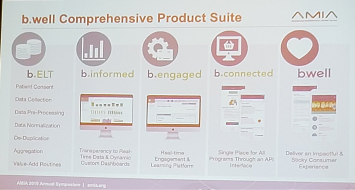 .<a href="/kvaldes13/">Kristen Valdes</a> detailing <a href="/icanbwell/">b.well Connected Health</a> patient facing #CDS artefacts in production using #FHIR #CDSHooks #AMIA2019 <a href="/AMIAinformatics/">AMIA</a>