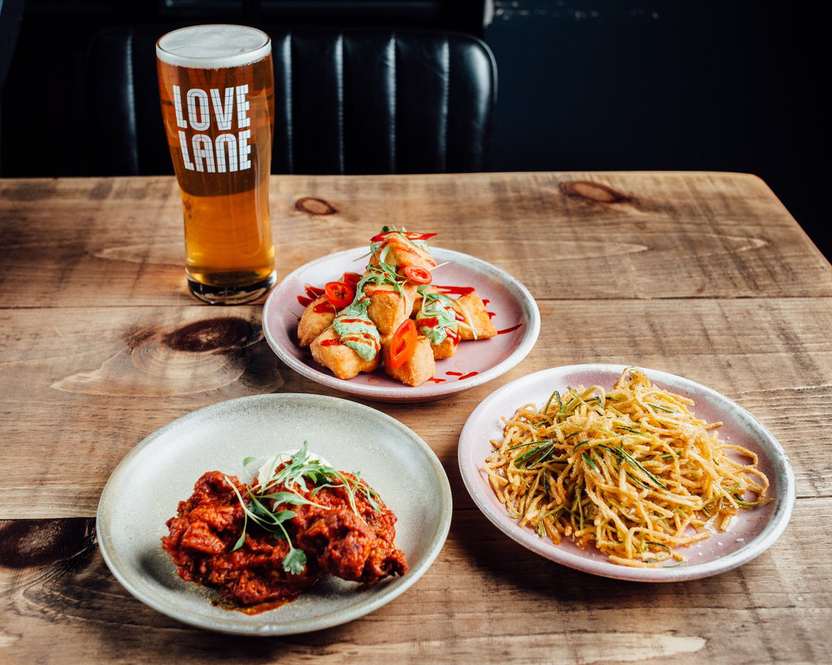 #LoveOffers Every Wednesday it’s 3 small plates and a pint of <a href="/lovelanebrewing/">Love Lane Brewery</a> or <a href="/higsonsbeer/">Higson's Beer</a> for £10. #sharethelove