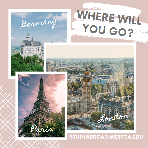 UWGAbroad's tweet photo. Don't forget - there are a ton of applications open for Summer 2020 programs! Many of these trips are just three or four weeks, so you can study abroad and still have some summer vacation left to catch up on sleep π΄ Check out our website for more info! #gowestgoworld #uwg https://t.co/abW5vVL0ED