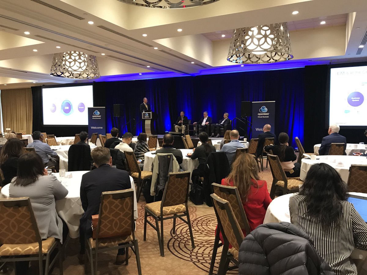 Another great discussion “Cloud at the heart of your innovation” ⁦<a href="/OpenText/">OpenText</a>⁩ #cloudsummit Toronto